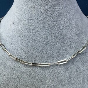 New 925 Italy Sterling Silver Elegant Silver Chain Necklace